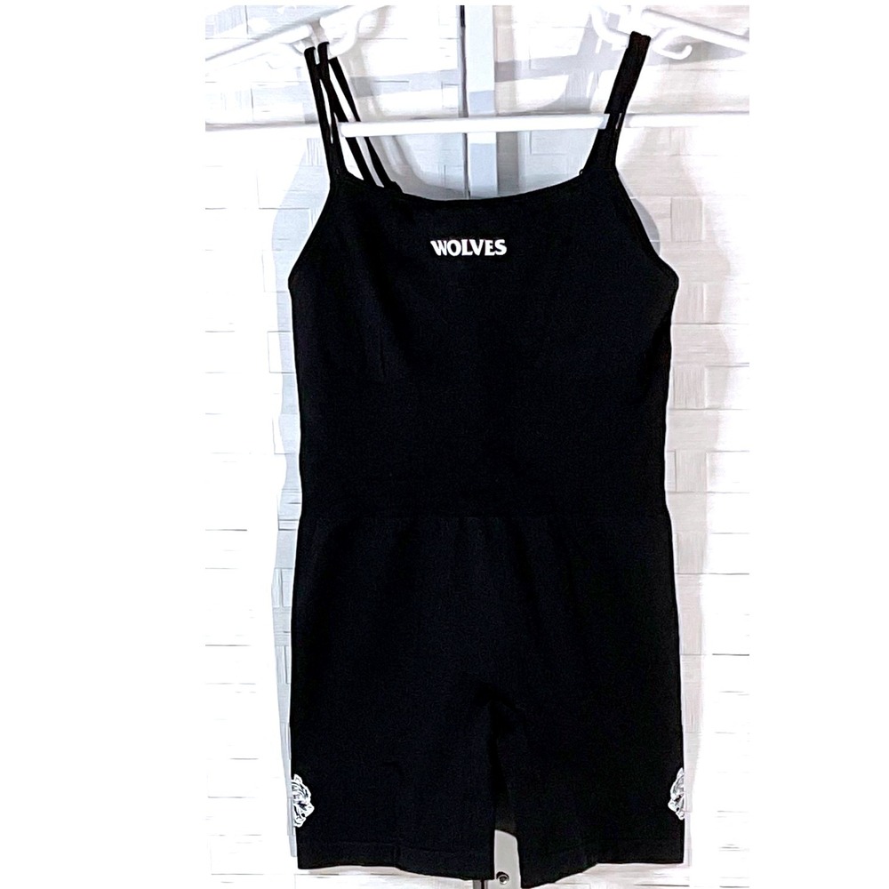 Darc Sport SHE Hardcore Everson Sierra Shorts Bodysuit Women Medium Black Wolves